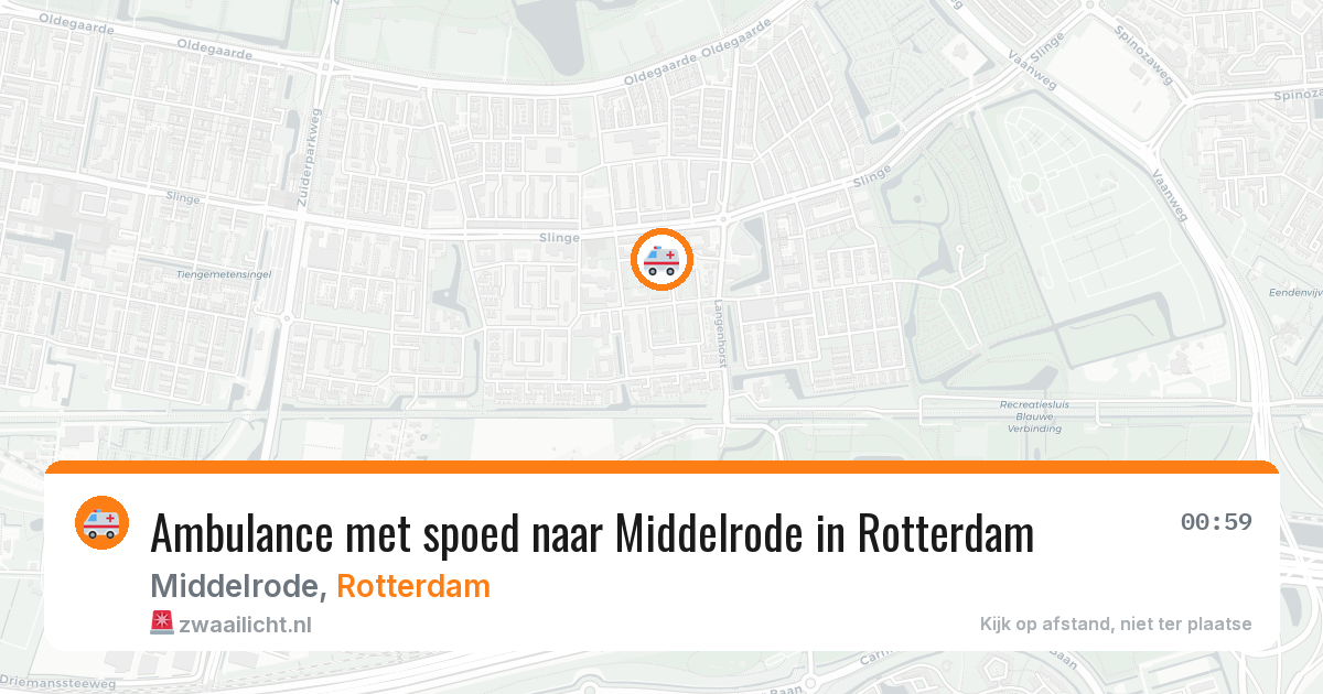 Ambulance met spoed naar Middelrode in Rotterdam — 6 jun 2026