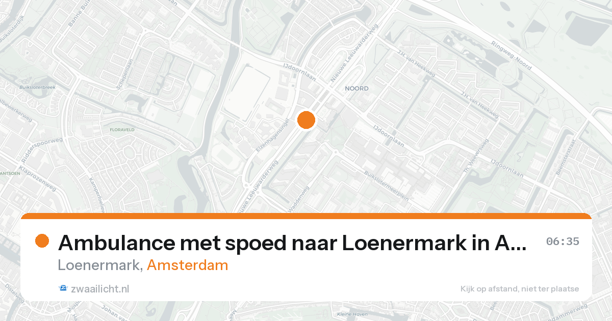 Ambulance met spoed naar Loenermark in Amsterdam — 19 aug 2026