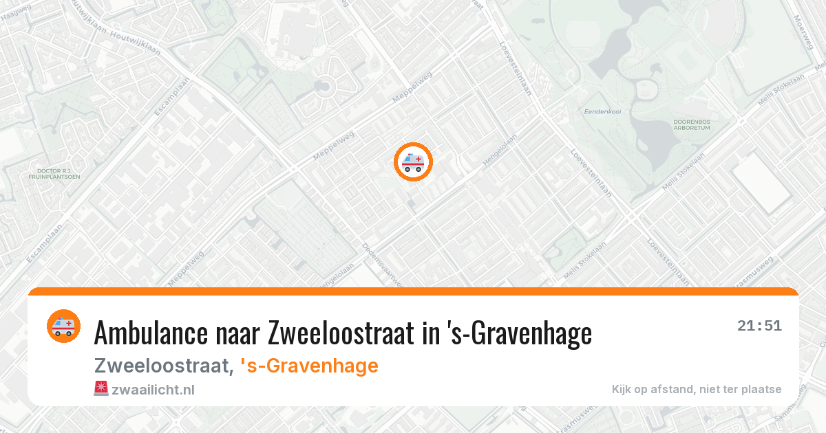 Ambulance naar Zweeloostraat in 's-Gravenhage — 24 jun 2026