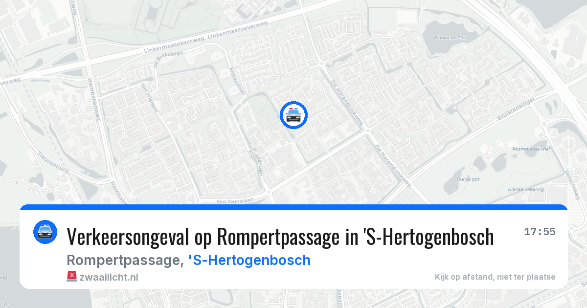 Verkeersongeval op Rompertpassage in 'S-Hertogenbosch — 10 aug 2026