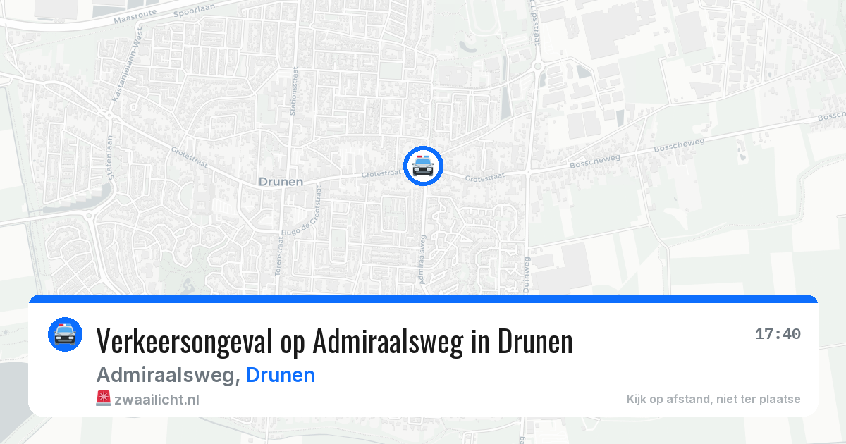 Verkeersongeval op Admiraalsweg in Drunen — 24 jun 2026