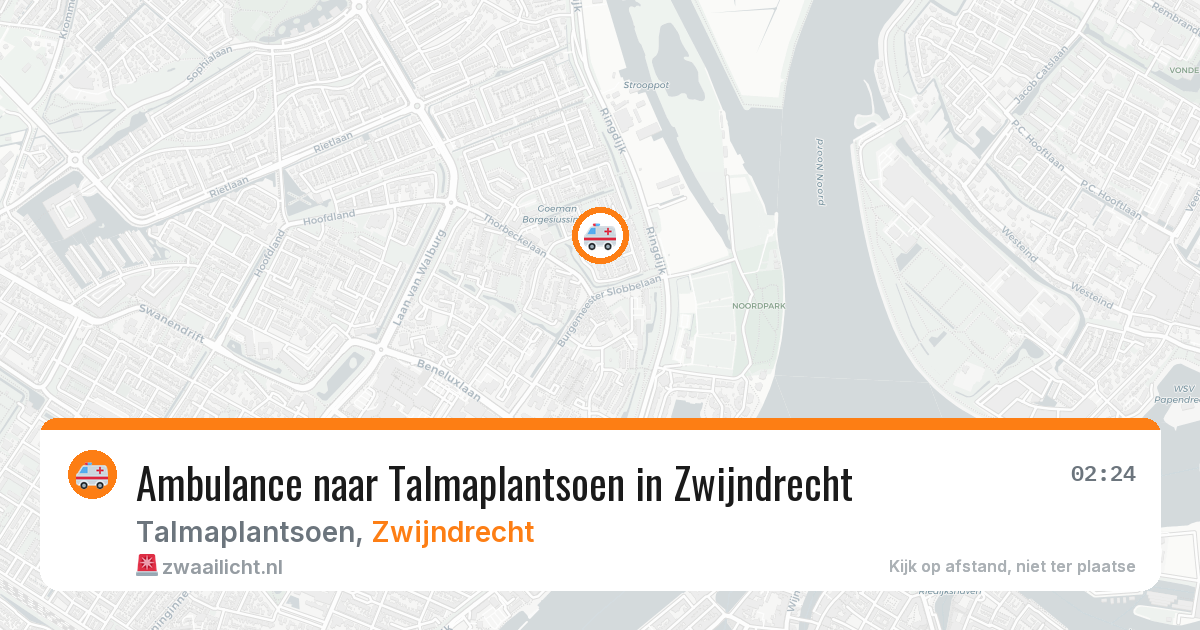 Ambulance naar Talmaplantsoen in Zwijndrecht — 21 mei 2026