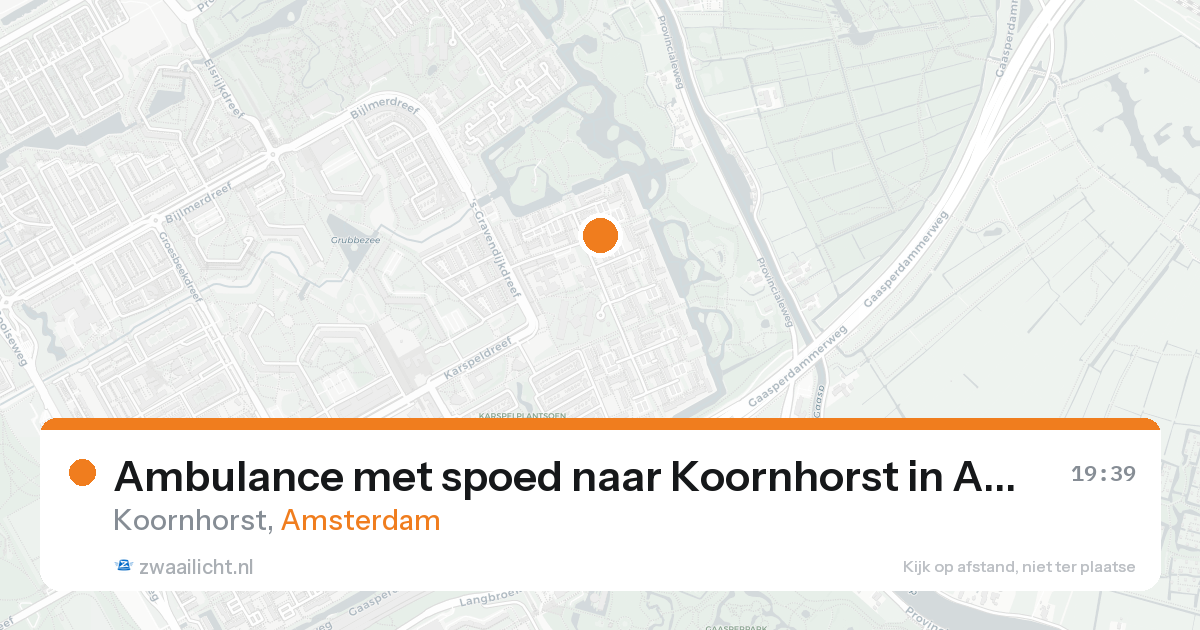 Ambulance met spoed naar Koornhorst in Amsterdam — 31 jan 2026