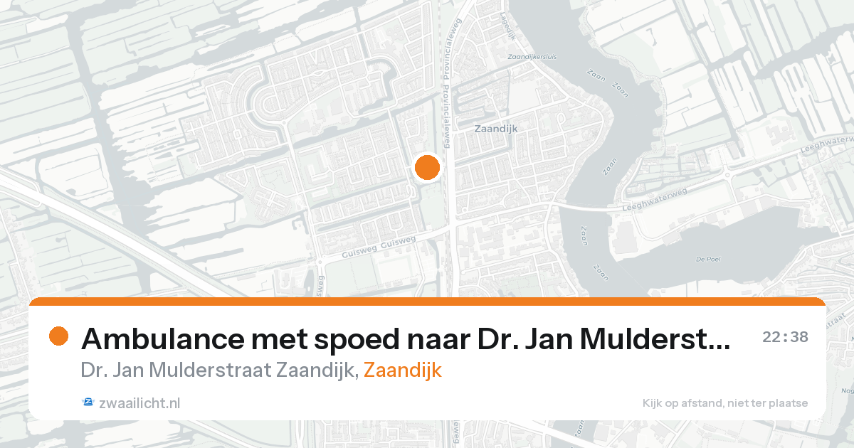Ambulance met spoed naar Dr. Jan Mulderstraat Zaandijk in Zaandijk — 3 jun 2026