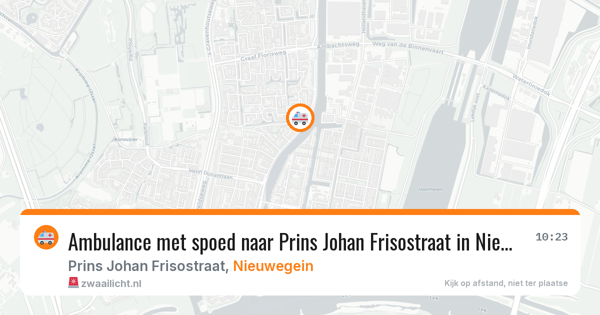 Ambulance met spoed naar Prins Johan Frisostraat in Nieuwegein — 3 aug 2026