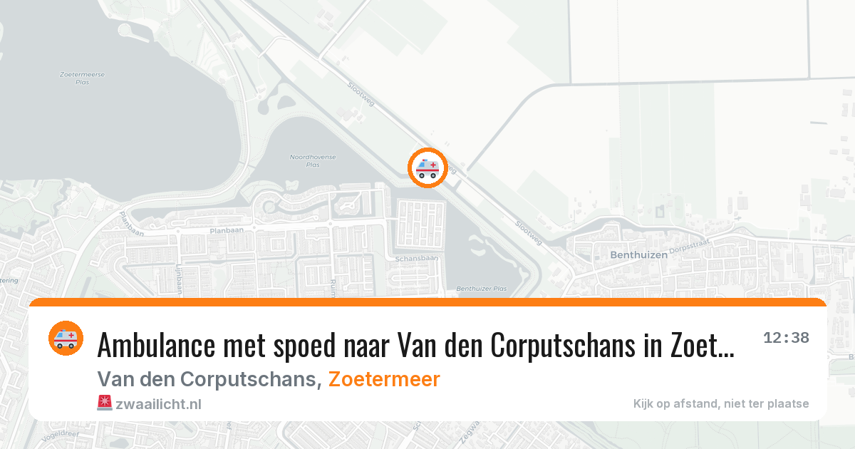 Ambulance met spoed naar Van den Corputschans in Zoetermeer — 18 mrt 2026