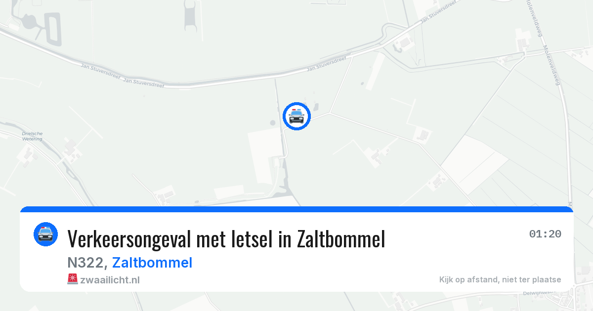 Verkeersongeval met letsel in Zaltbommel — 3 mrt 2026