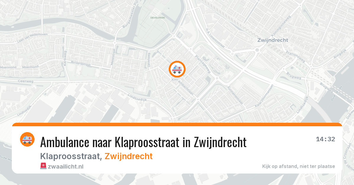 Ambulance naar Klaproosstraat in Zwijndrecht — 9 jun 2026