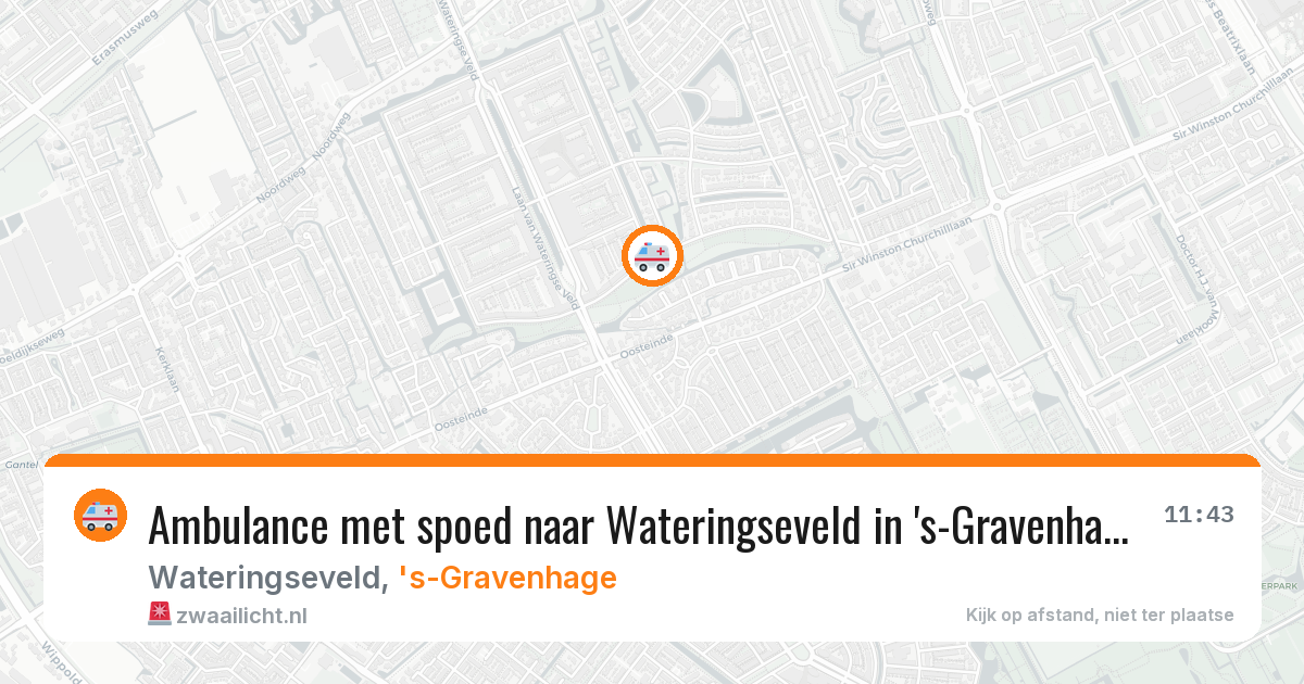 Ambulance met spoed naar Wateringseveld in 's-Gravenhage — 15 jun 2026