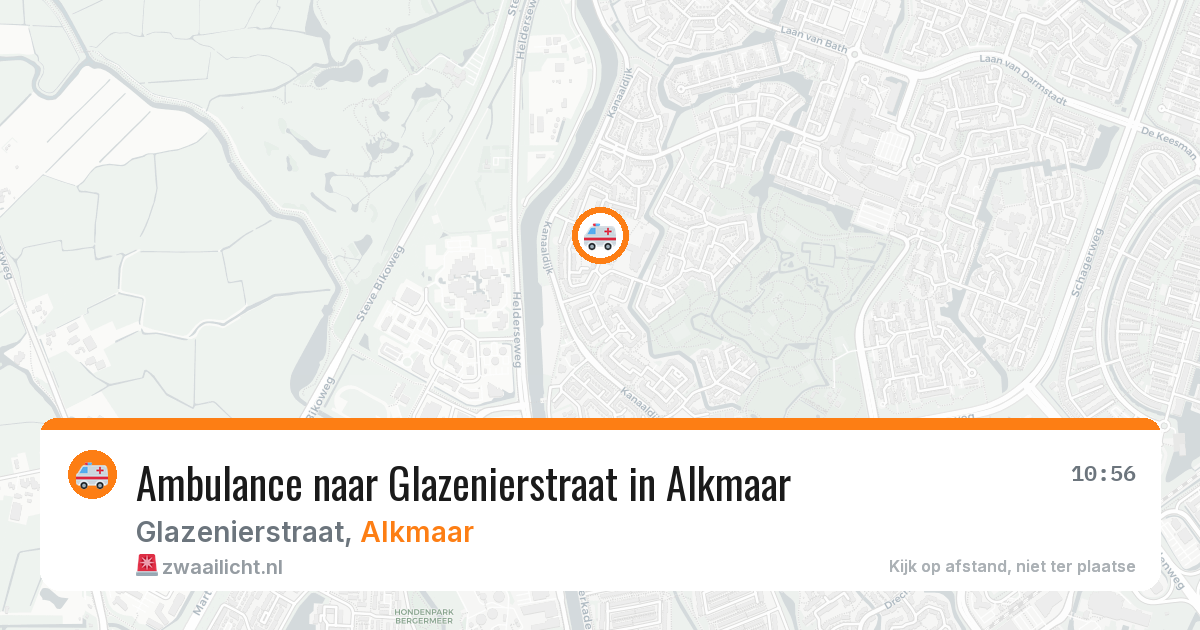 Ambulance naar Glazenierstraat in Alkmaar — 6 jul 2026