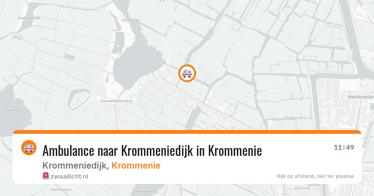 Ambulance naar Krommeniedijk in Krommenie — 4 apr 2026