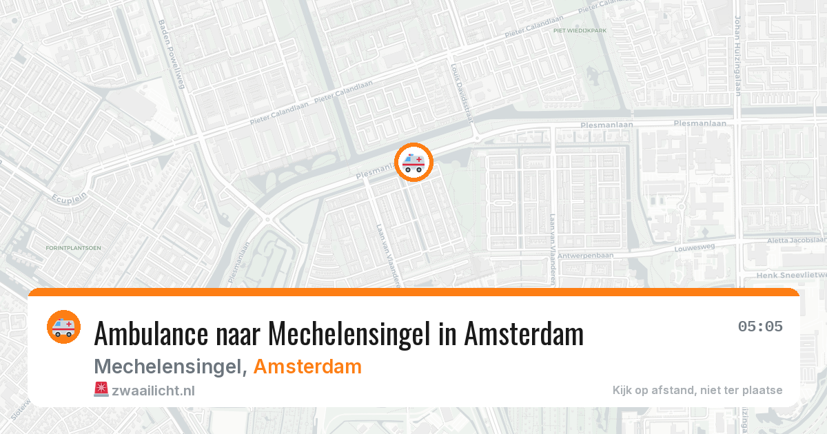 Ambulance naar Mechelensingel in Amsterdam — 29 jun 2026