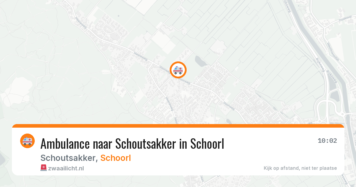 Ambulance naar Schoutsakker in Schoorl — 16 jul 2026
