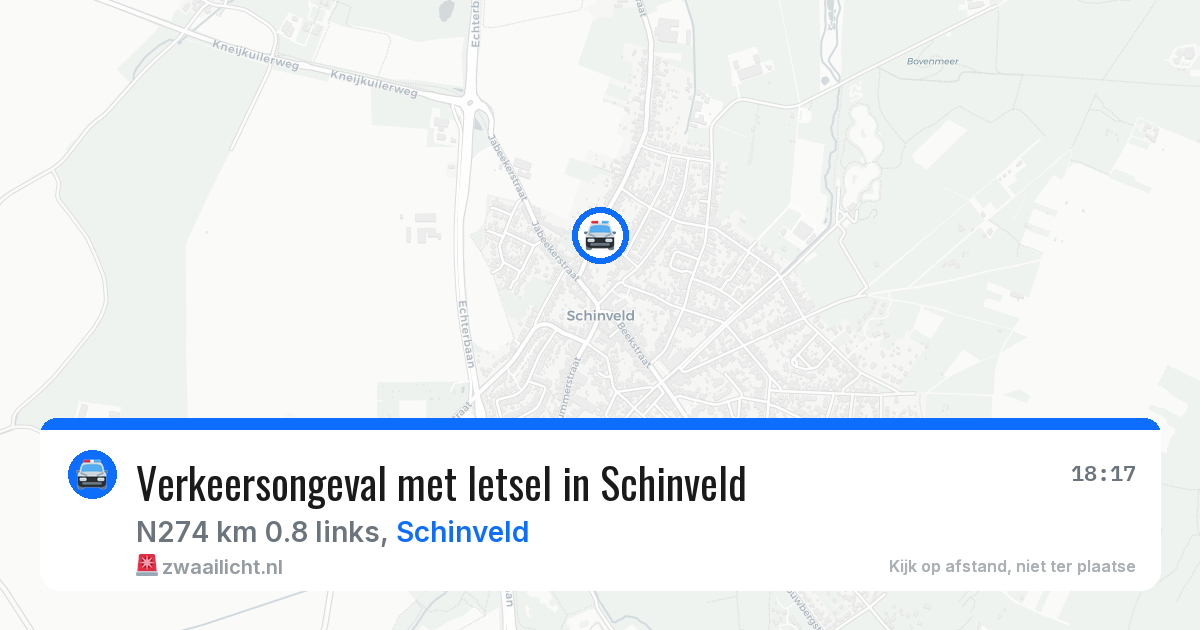 Verkeersongeval met letsel in Schinveld — 25 jan 2026
