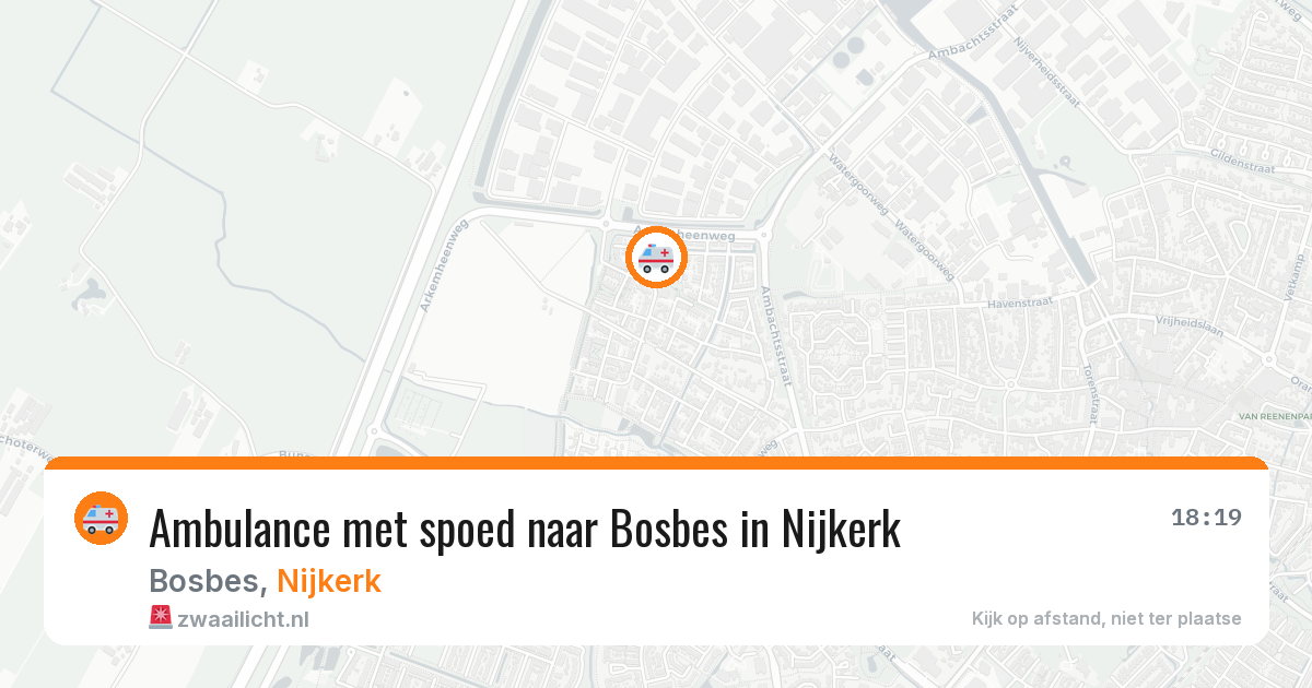 Ambulance met spoed naar Bosbes in Nijkerk — 6 feb 2026