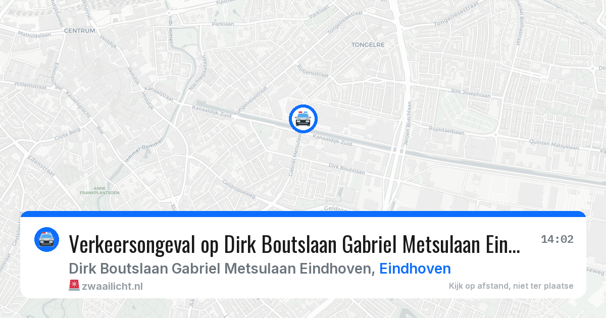 Verkeersongeval op Dirk Boutslaan Gabriel Metsulaan Eindhoven in Eindhoven — 28 jul 2026