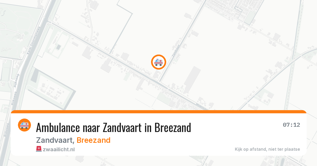 Ambulance naar Zandvaart in Breezand — 30 jan 2026