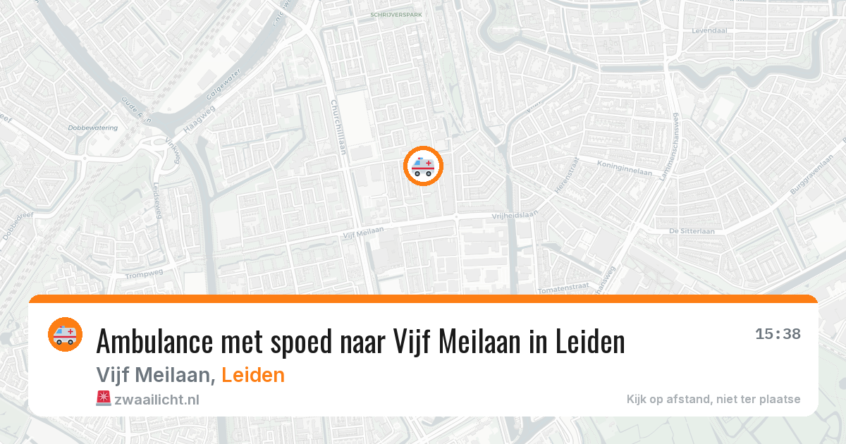 Ambulance met spoed naar Vijf Meilaan in Leiden — 29 mei 2026