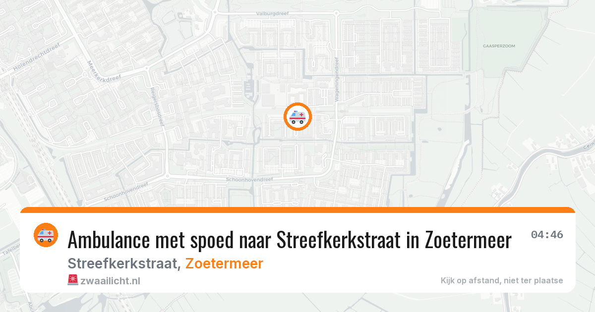 Ambulance met spoed naar Streefkerkstraat in Zoetermeer — 20 jan 2026