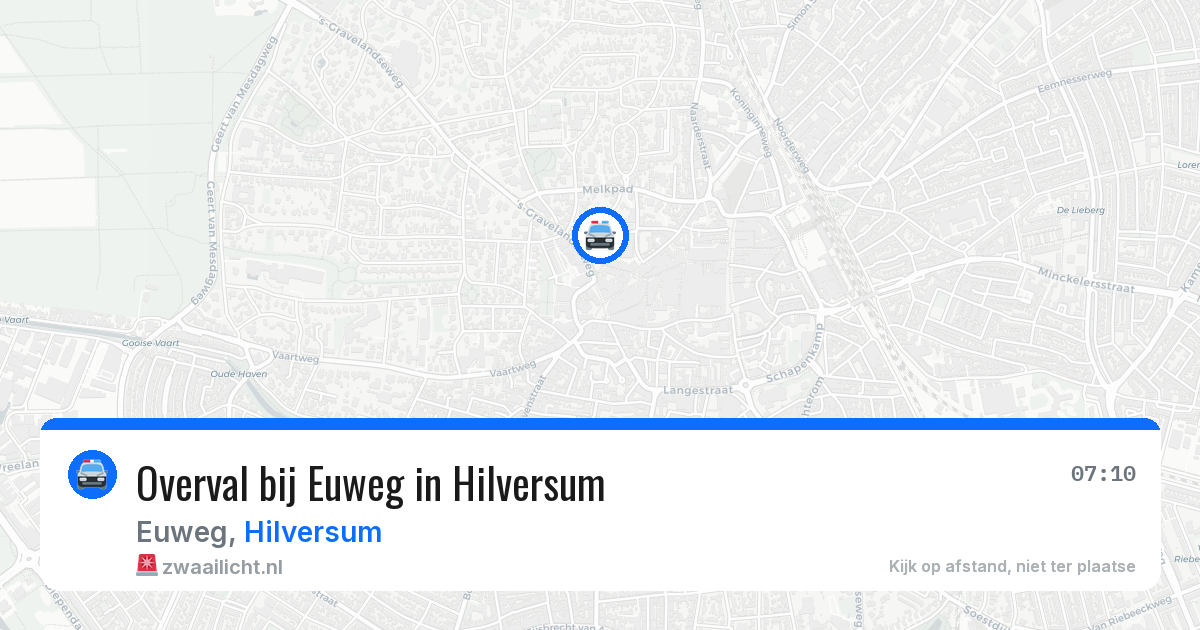 Overval bij Euweg in Hilversum — 8 jun 2026