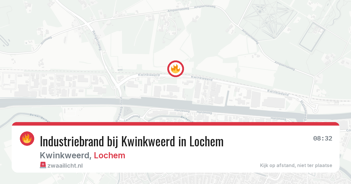 Industriebrand bij Kwinkweerd in Lochem — 8 apr 2026