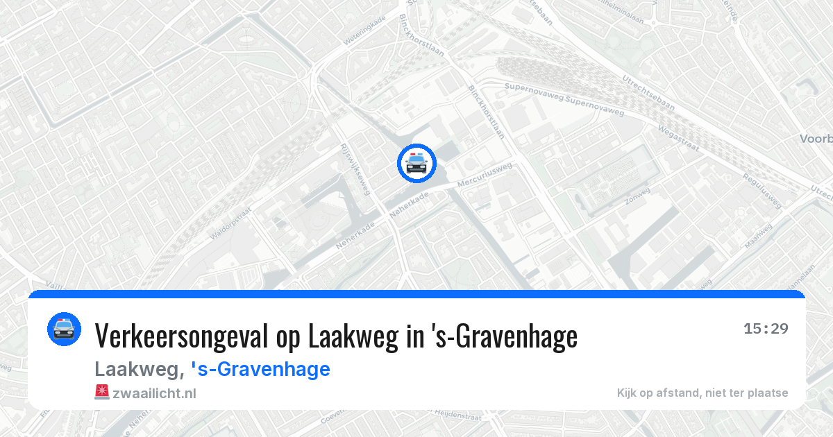Verkeersongeval op Laakweg in 's-Gravenhage — 2 aug 2026