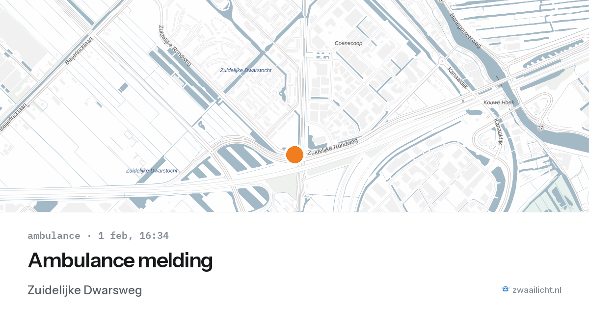 Ambulance melding — 1 feb 2026