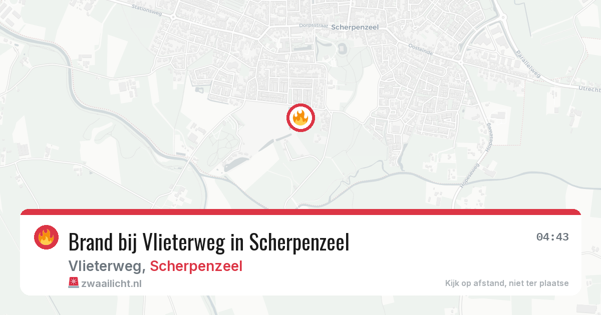 Brand bij Vlieterweg in Scherpenzeel — 2 jul 2026