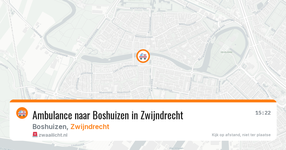 Ambulance naar Boshuizen in Zwijndrecht — 14 mrt 2026