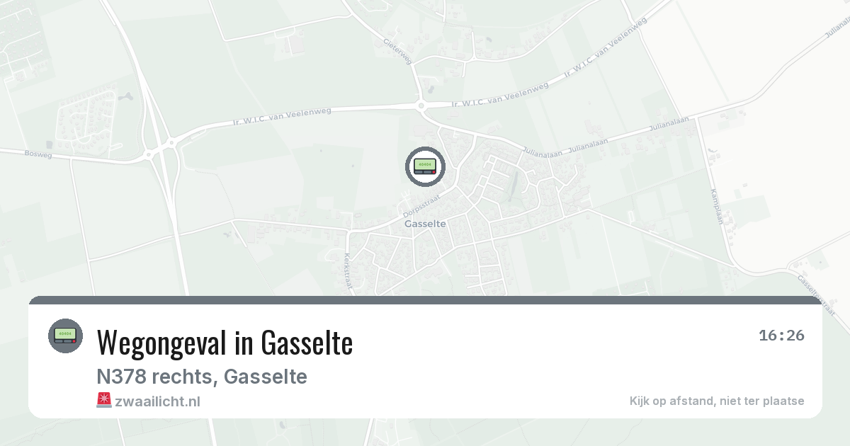 Wegongeval in Gasselte — 28 feb 2026