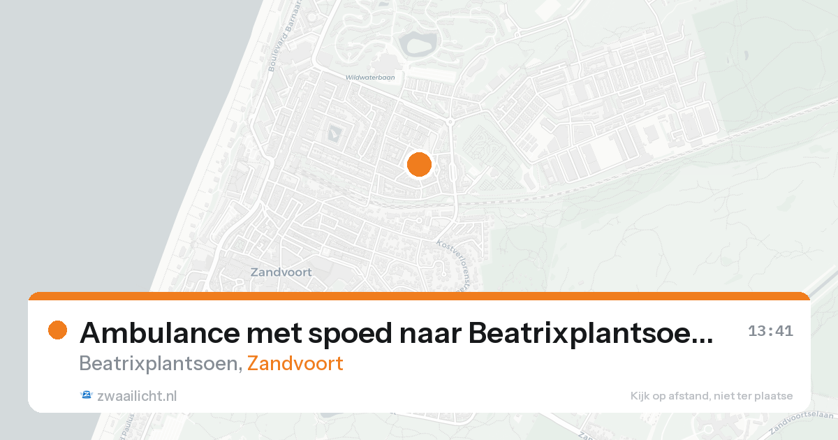 Ambulance met spoed naar Beatrixplantsoen in Zandvoort — 1 jun 2026