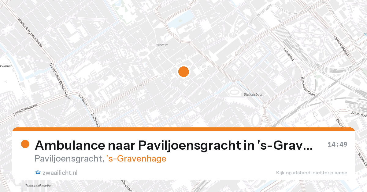 Ambulance naar Paviljoensgracht in 's-Gravenhage — 28 aug 2026