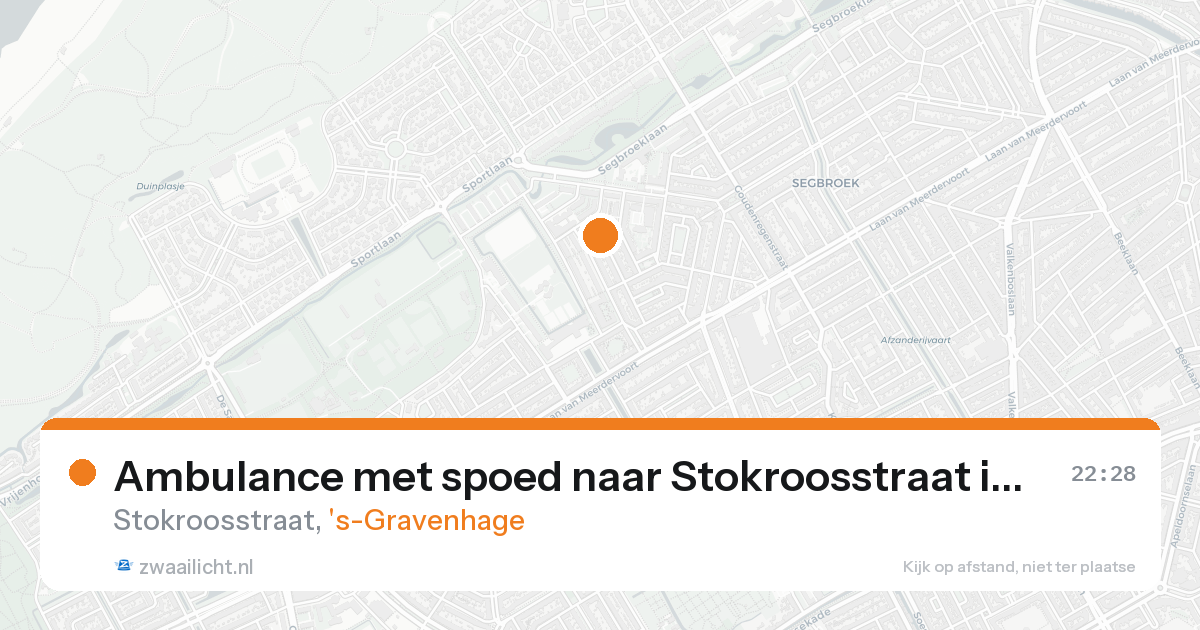 Ambulance met spoed naar Stokroosstraat in 's-Gravenhage — 7 feb 2026