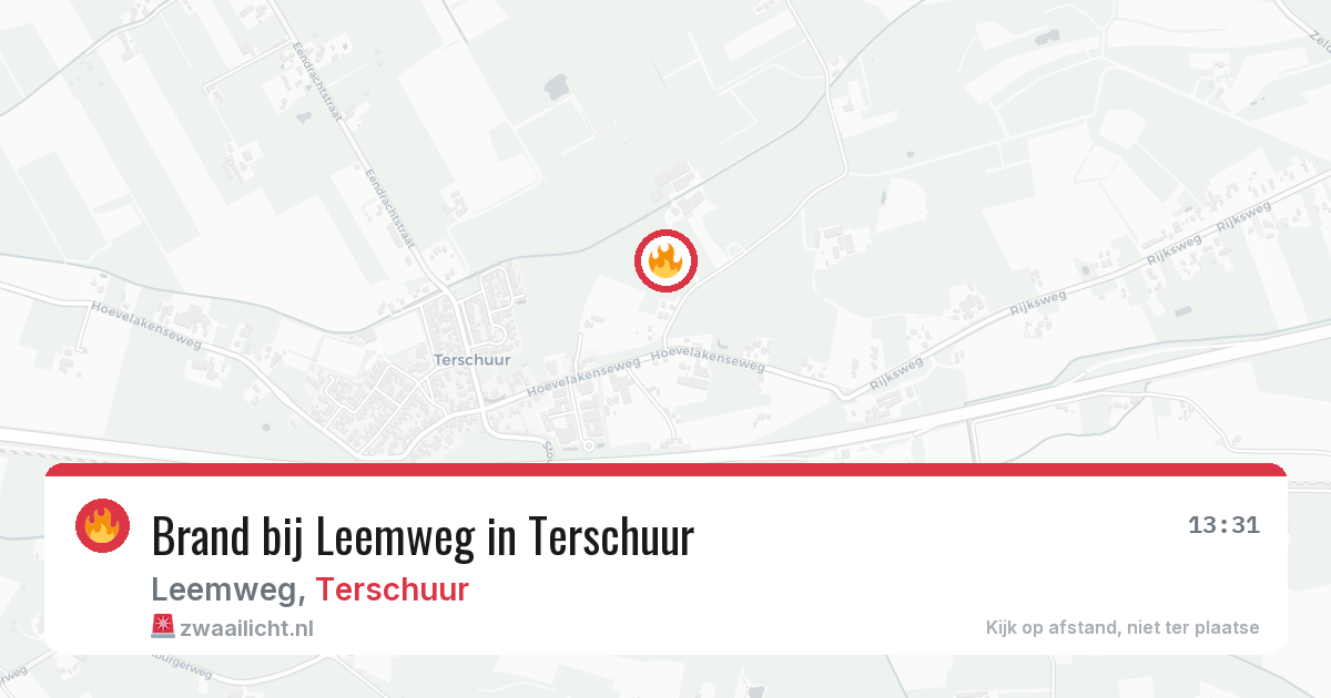 Brand bij Leemweg in Terschuur — 23 jan 2026