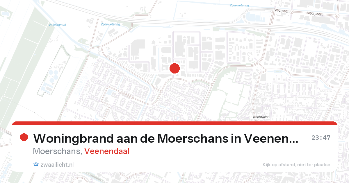 Woningbrand aan de Moerschans in Veenendaal — 27 aug 2026