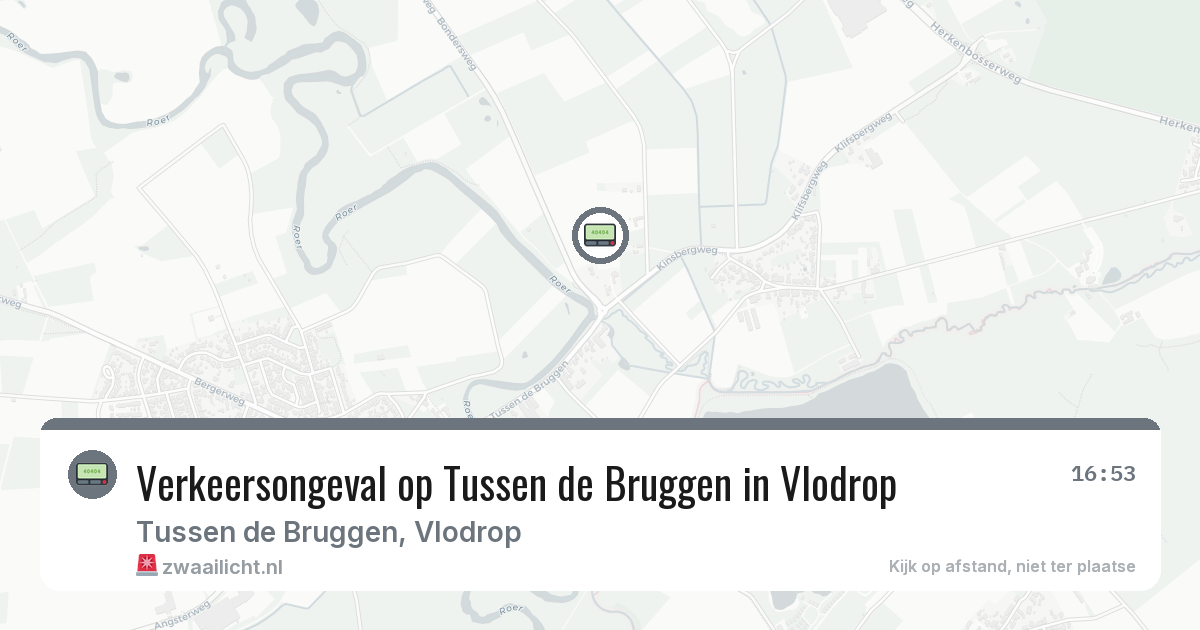 Verkeersongeval op Tussen de Bruggen in Vlodrop — 28 mei 2026
