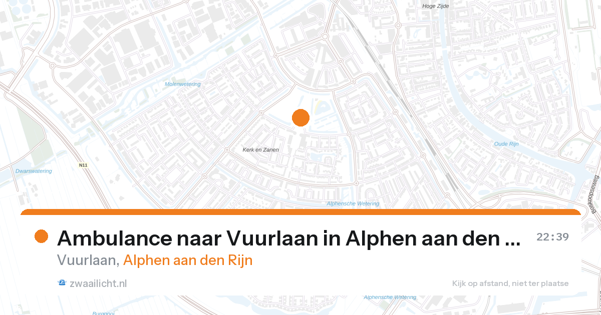 Ambulance naar Vuurlaan in Alphen aan den Rijn — 7 mrt 2026