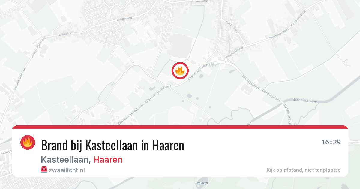 Brand bij Kasteellaan in Haaren — 28 jun 2026