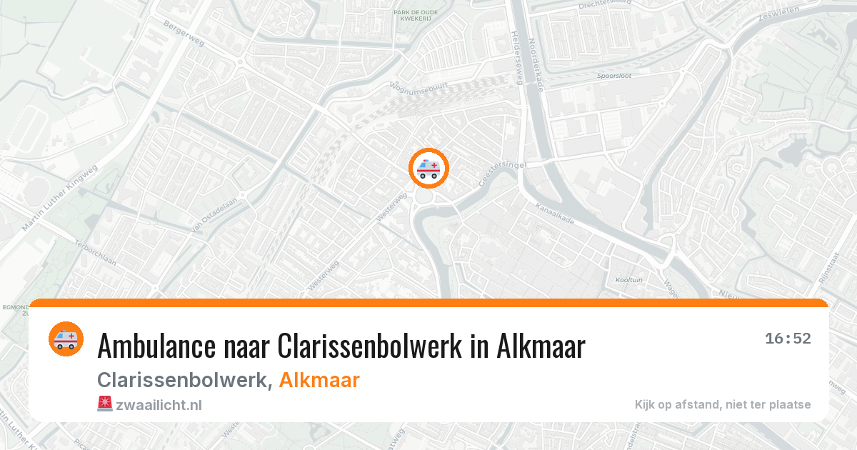 Ambulance naar Clarissenbolwerk in Alkmaar — 5 jun 2026