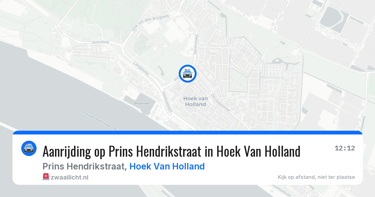 Aanrijding op Prins Hendrikstraat in Hoek Van Holland — 6 jun 2026