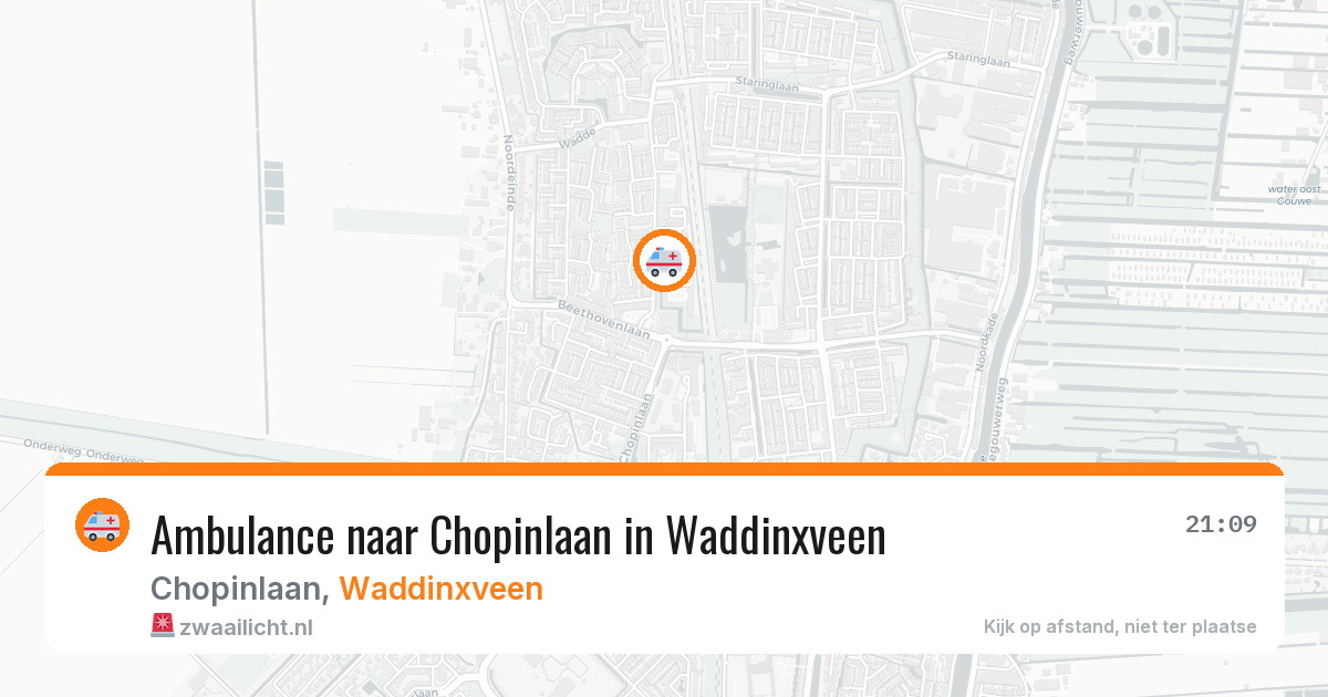 Ambulance naar Chopinlaan in Waddinxveen — 27 jul 2026