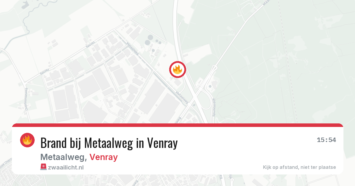 Brand bij Metaalweg in Venray — 3 aug 2026