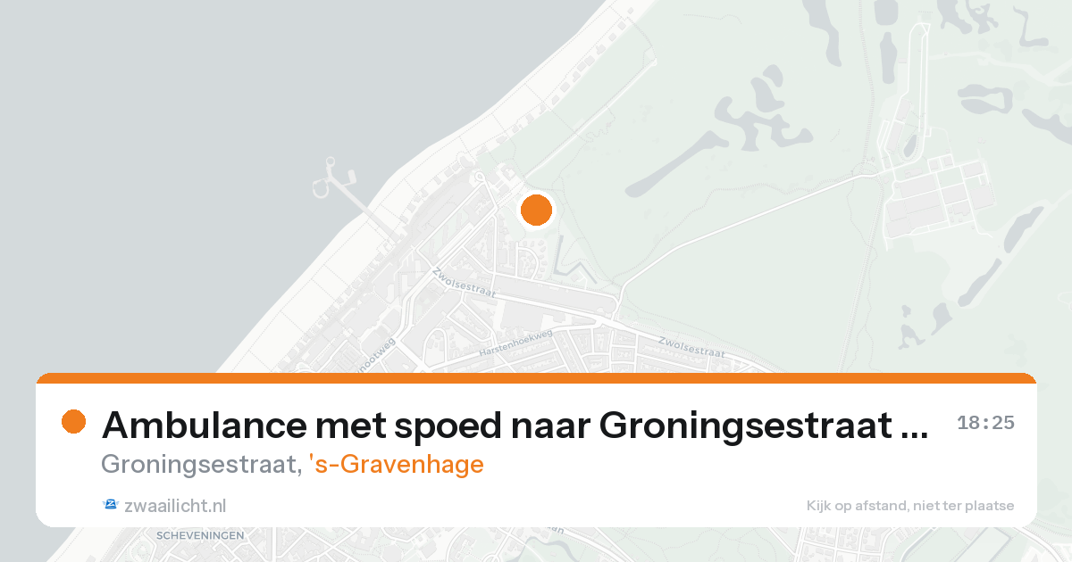 Ambulance met spoed naar Groningsestraat in 's-Gravenhage — 20 aug 2026