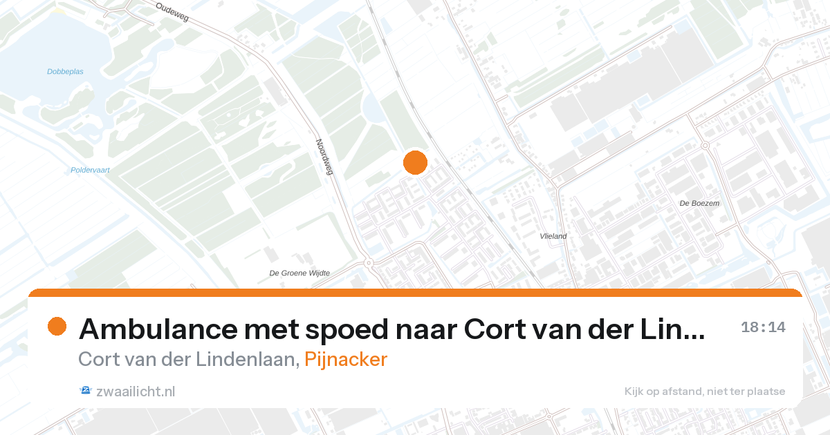 Ambulance met spoed naar Cort van der Lindenlaan in Pijnacker — 11 jul 2026