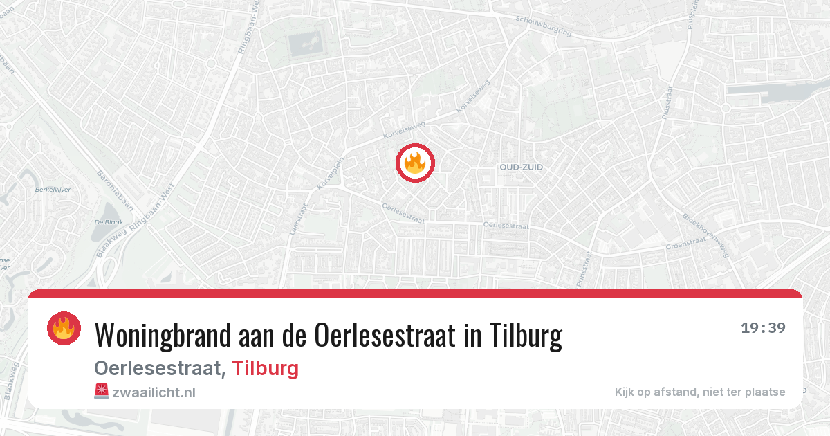 Woningbrand aan de Oerlesestraat in Tilburg — 3 mei 2026