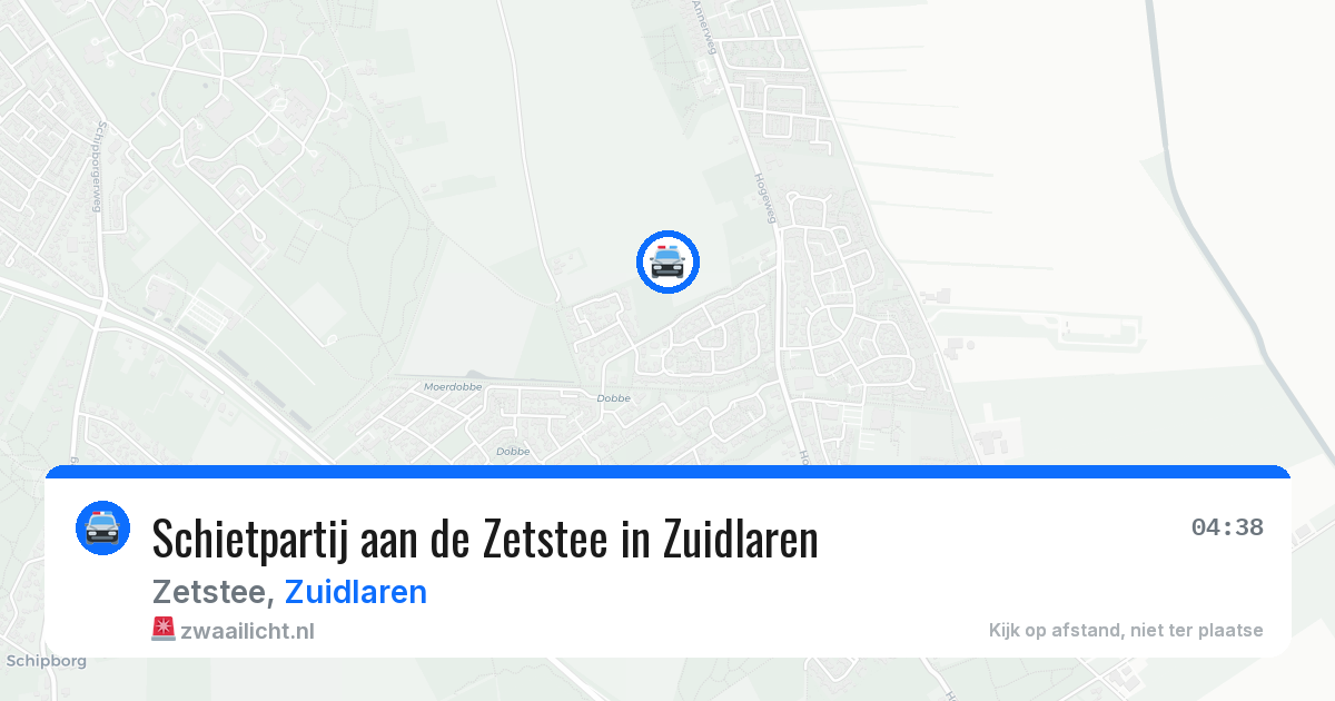 Schietpartij aan de Zetstee in Zuidlaren — 14 jun 2026