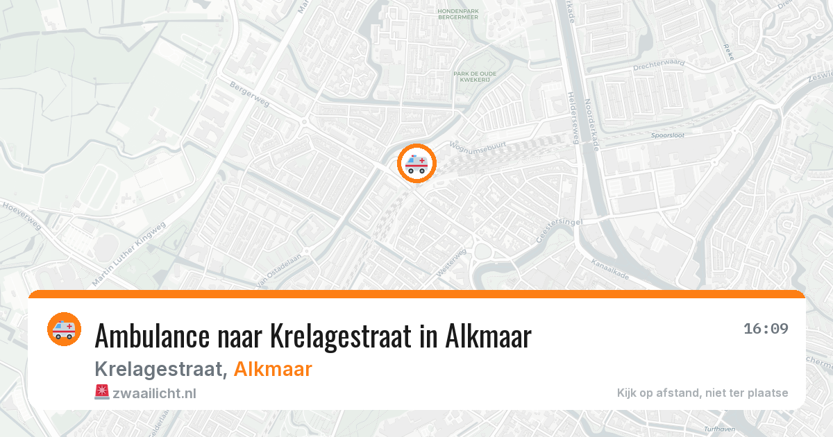 Ambulance naar Krelagestraat in Alkmaar — 25 jun 2026