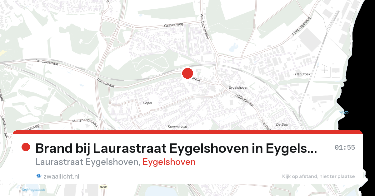 Brand bij Laurastraat Eygelshoven in Eygelshoven — 24 aug 2026