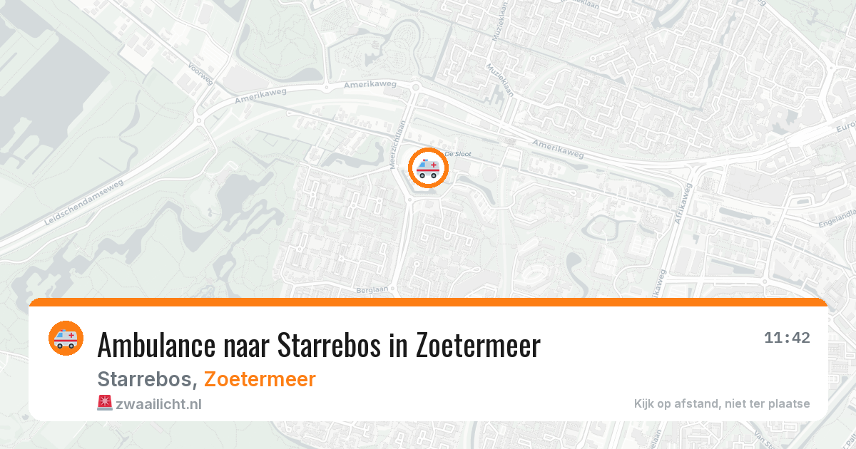 Ambulance naar Starrebos in Zoetermeer — 27 mei 2026