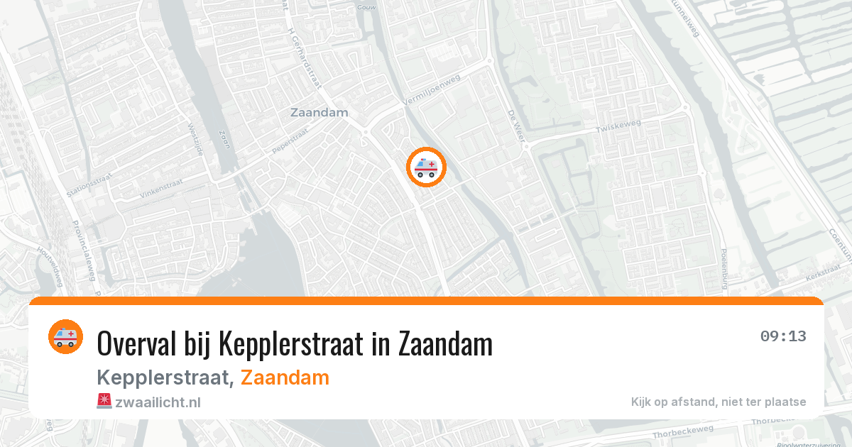Overval bij Kepplerstraat in Zaandam — 18 jul 2026